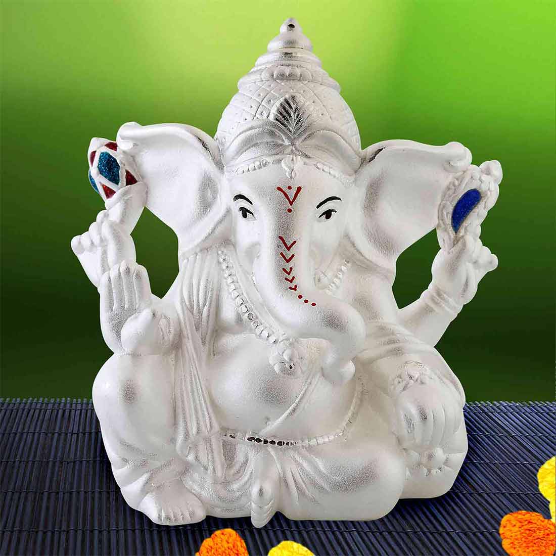 Motu Ganesha Pure 999 Silver Electroforming Idol - BIS Hallmark Certified at CaratCafe