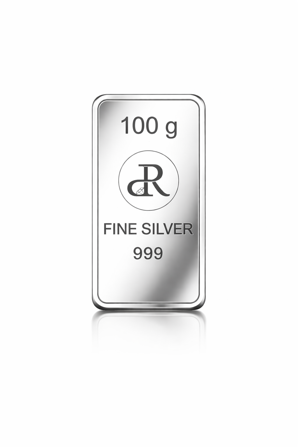 pure silver 100 g bar with 999 purity