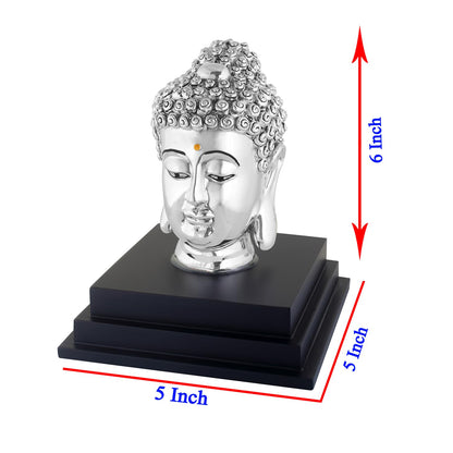 size of buddha head idol