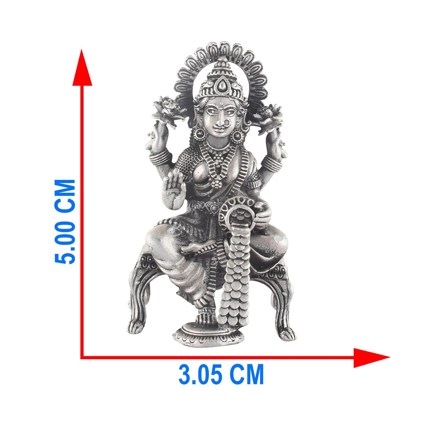 size of laxmi idol