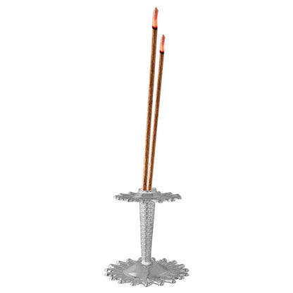 925_silver_incense_stand_flower_design