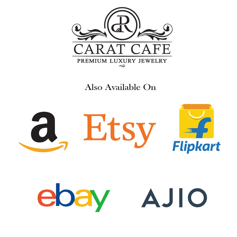 caratcafe is also available on amazon etsy ebay flipkart ajio Ecommerce jewellery store based in Mumbai India 