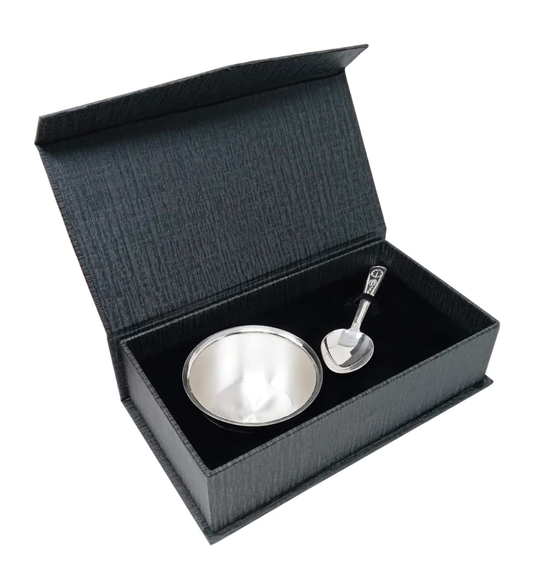 LAMANSH German Silver Plated Bowl & Spoon set for Wedding return gifts –  Lamansh