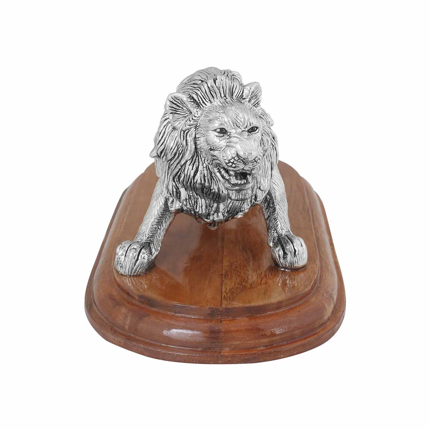 Pure Silver Lion BIS Hallmark Certified Idol