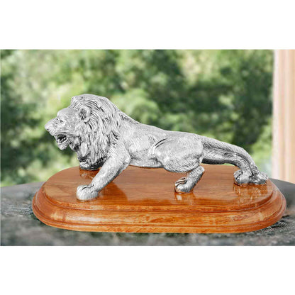 Pure Silver Lion BIS Hallmark Certified Idol