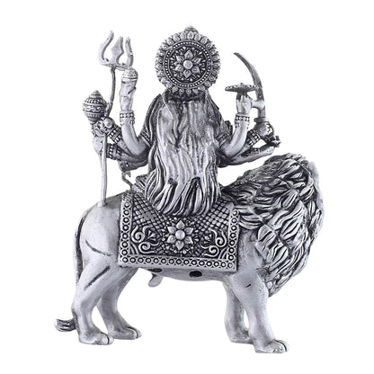 reverse image of durga idol 