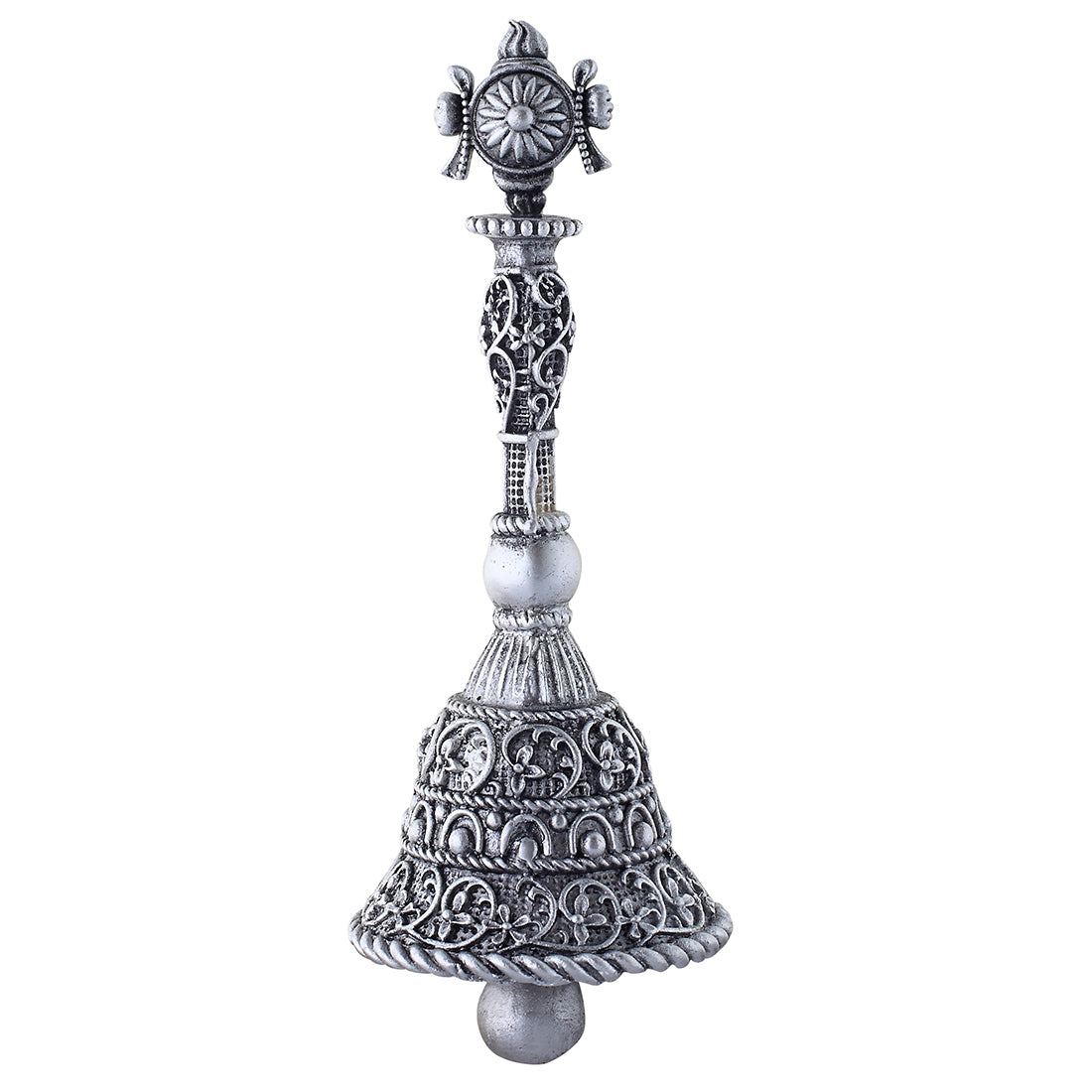 silver sudarshan chakra bell