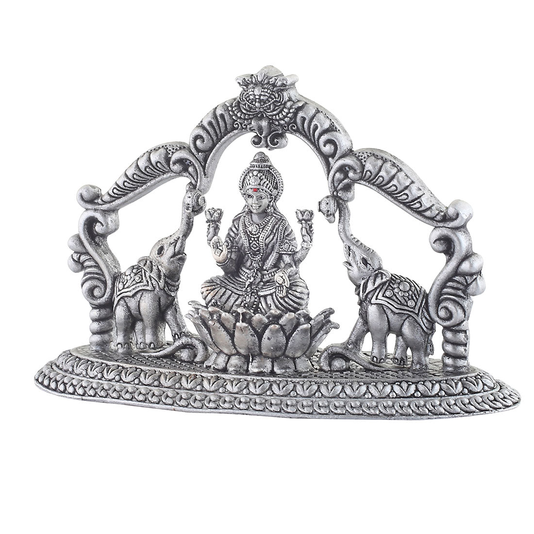 silver maa laxmi idol