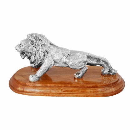 Pure Silver Lion BIS Hallmark Certified Idol