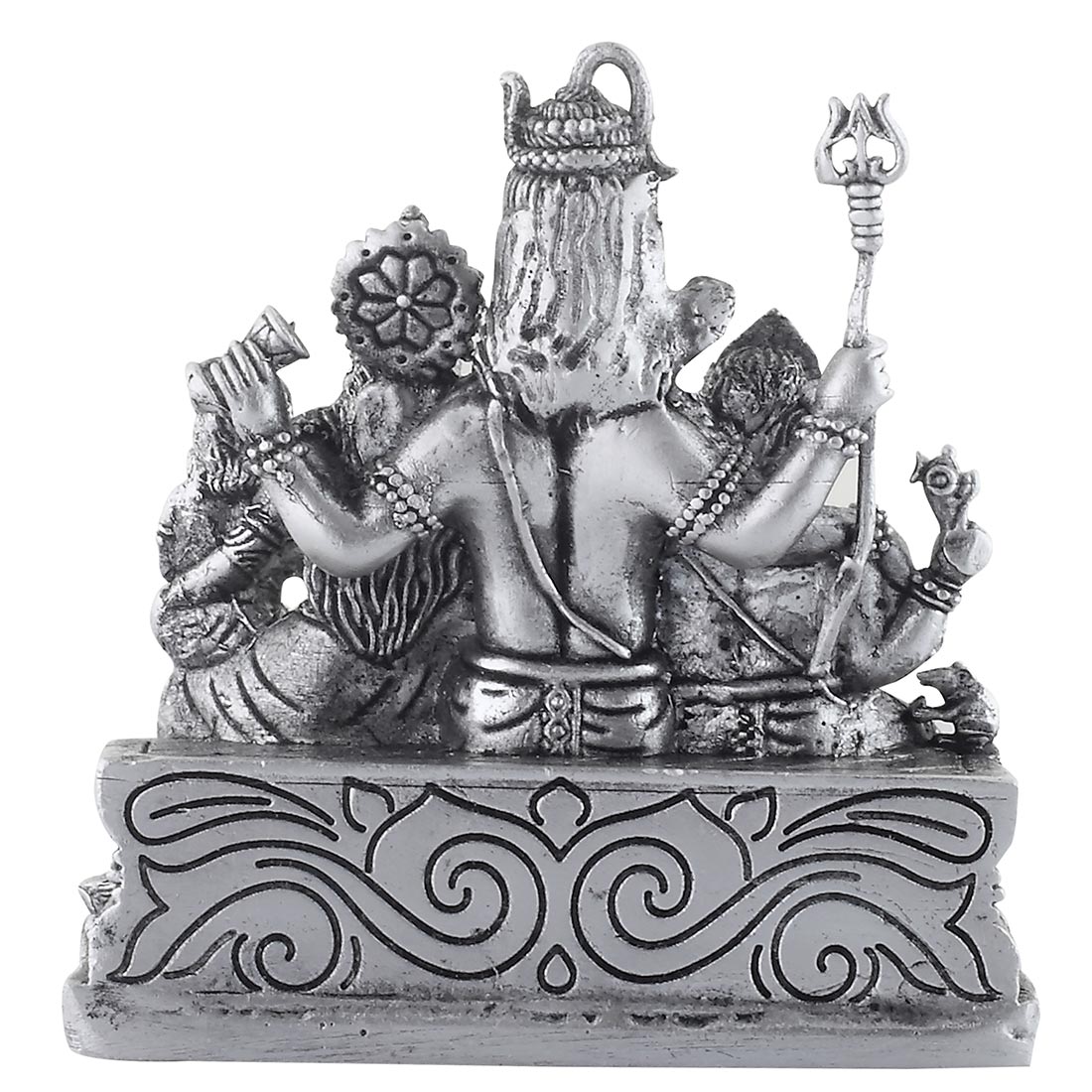 Reverse image of shiv parivar idol