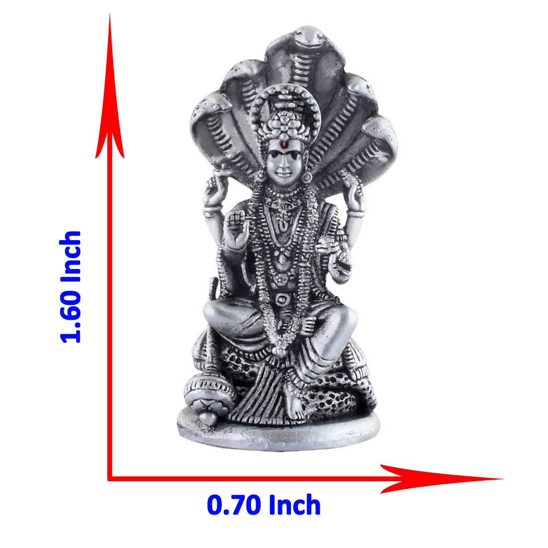 size of vishnu idol