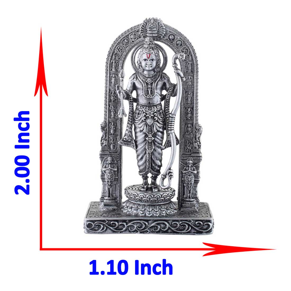 size of silver idol