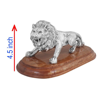 Pure Silver Lion BIS Hallmark Certified Idol