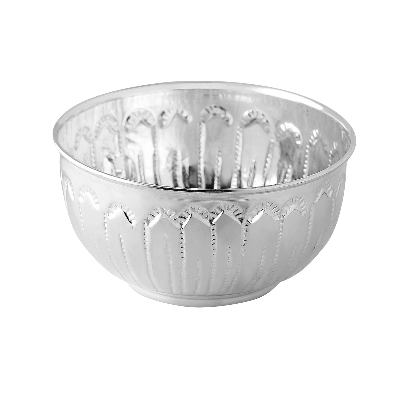 silver article bowl