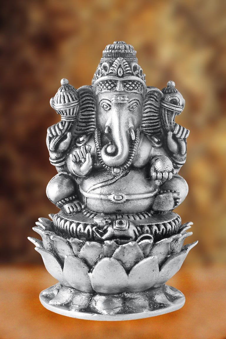 Ganesh sitting on lotus
