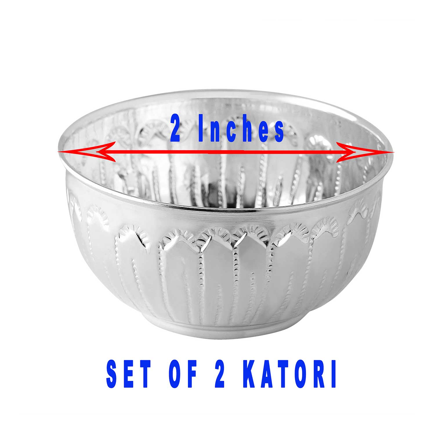 Pure silver katori and best sale spoon price