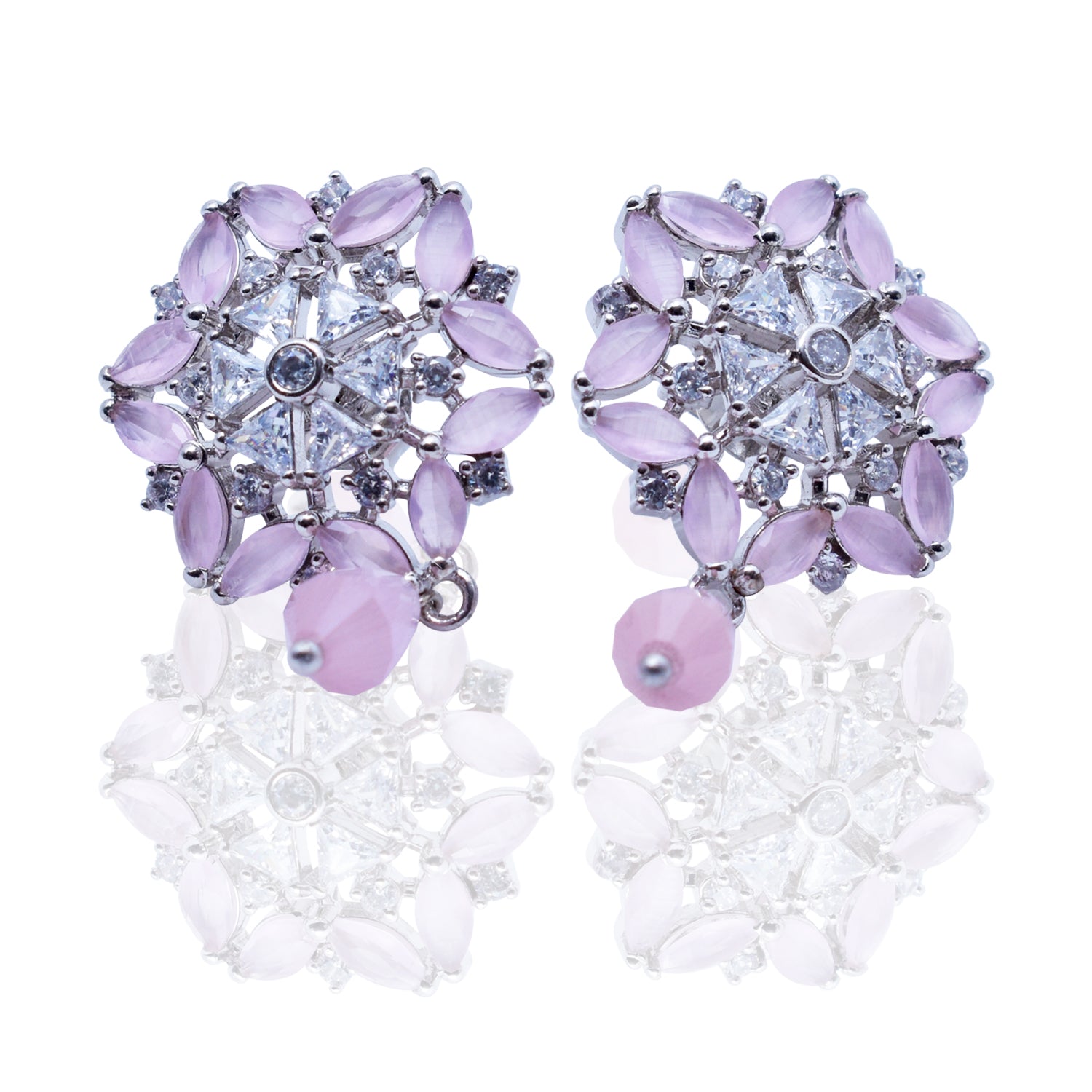 22k Cubic Zirconia Studded Earring - Get Best Price from Manufacturers &  Suppliers in India