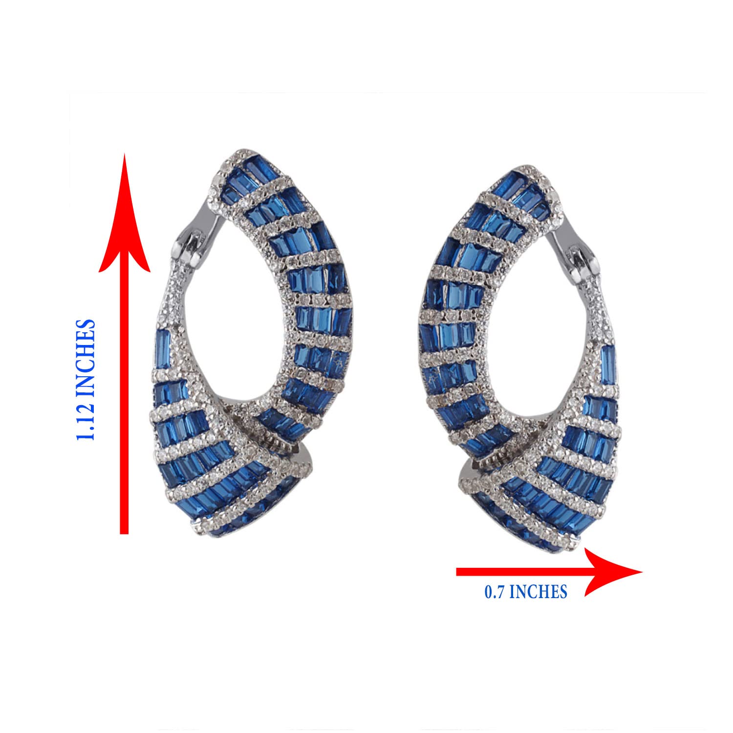 Blue Sapphire Earrings