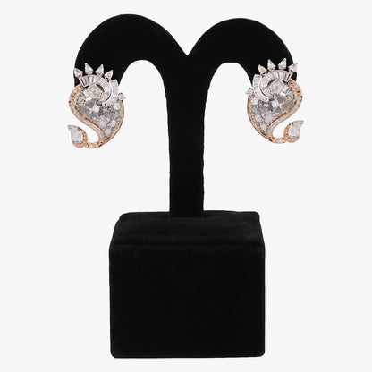 rhodium plated earrings
