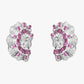 Natural Ruby Diamond Earrings