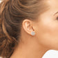 18k pure gold earrings
