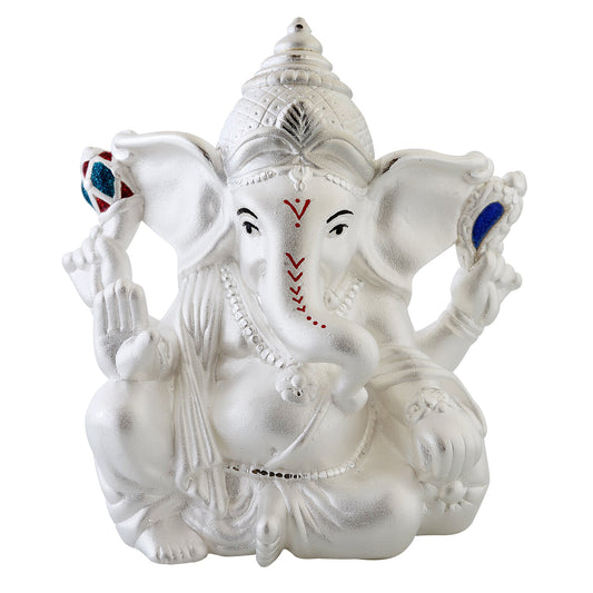 silver ganesh idol