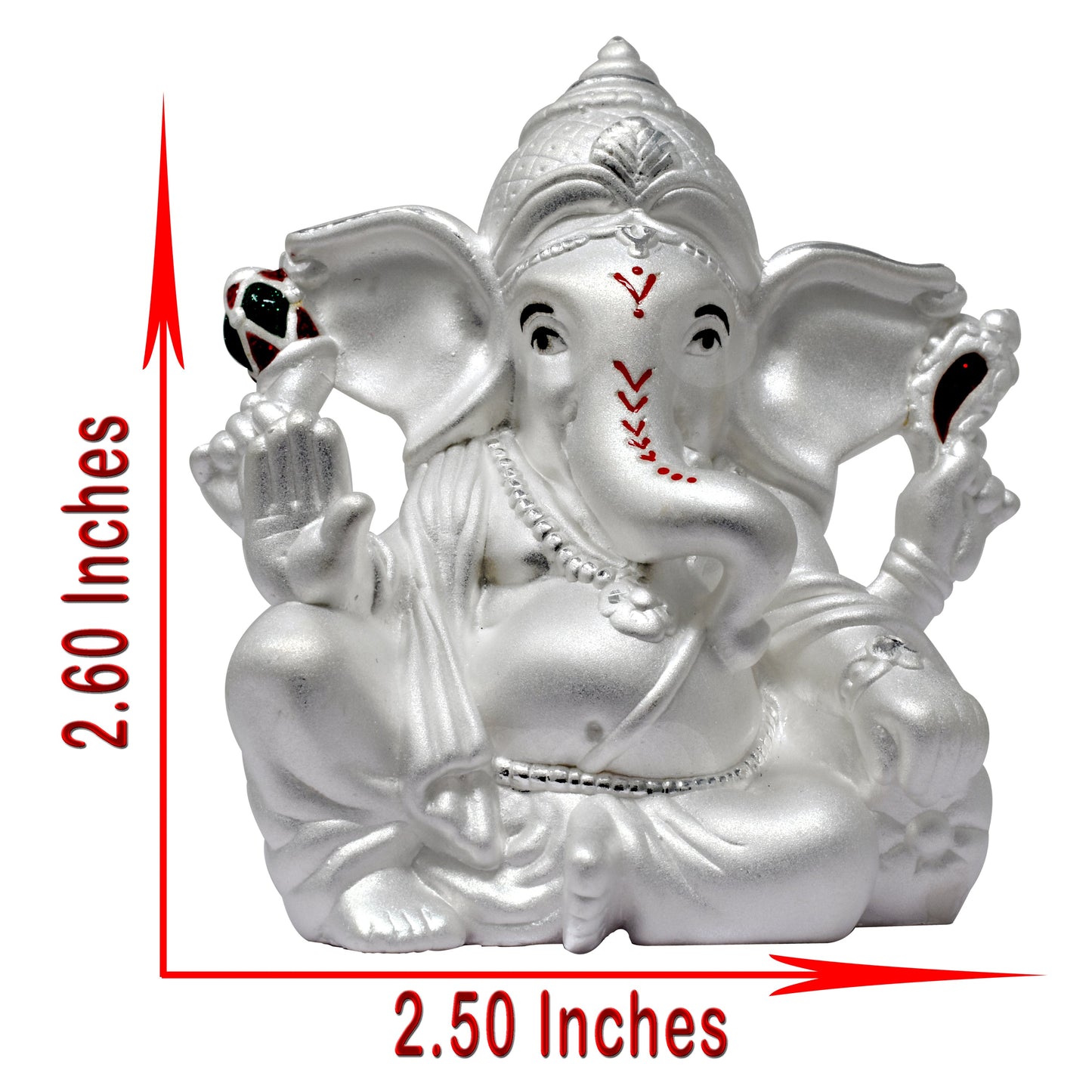 Motu Ganesh Idol Pure Silver Murti