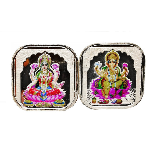 silver coins laxmi ganesh