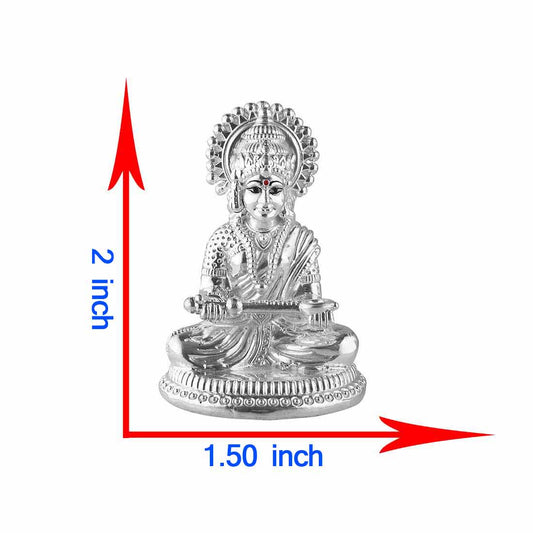 925 Silver Annapurna Maa Idol, Solid, 85–90g