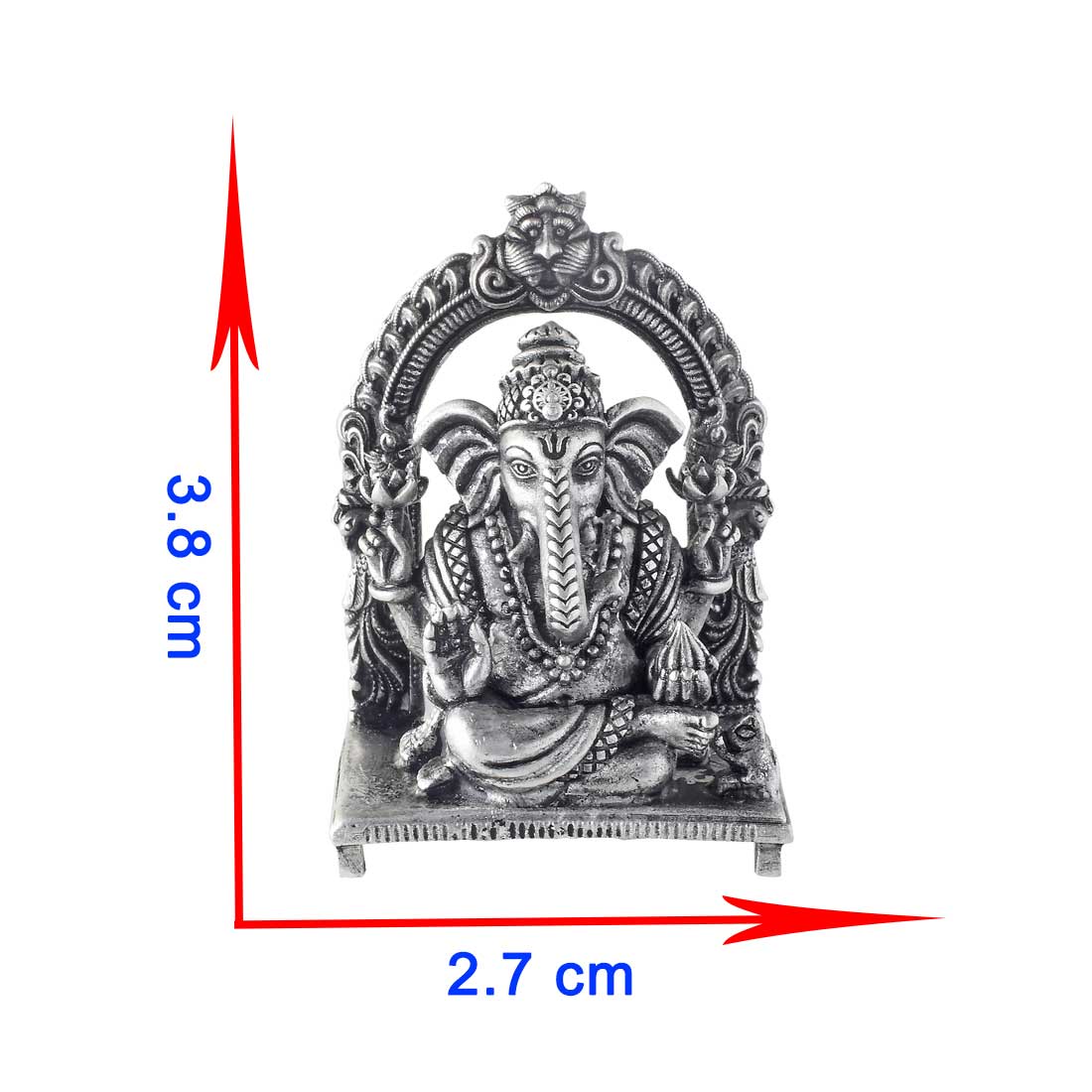 size of ganesh idol