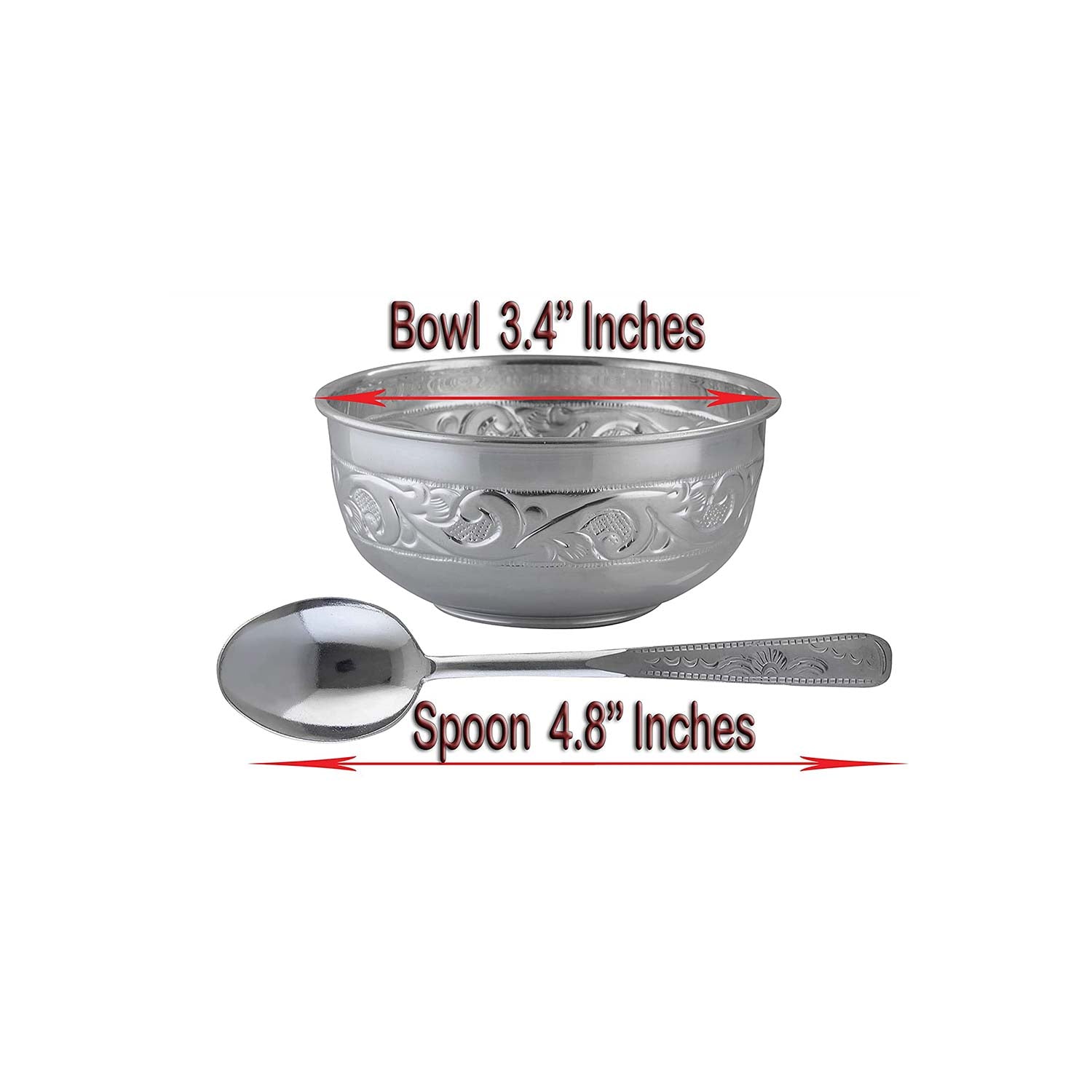 silver bowl & spoon