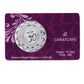 CARATCAFE Pure Silver Coin 999 Purity Coin 10 Grams Ganesh Coin Flower Shape For Pooja 32 MM Size