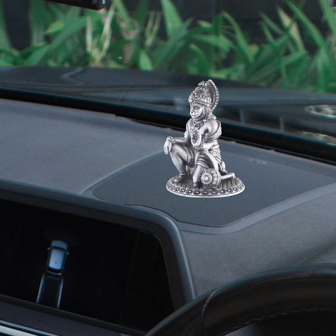 Hanumanth Auto Hanuman Murti , Home & Office Use . Made i... | 925 Silver | CaratCafe