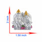 Pure Silver Kuber Laxmi Idol indicating dimension of Goddess  Kuber Laxmi Murti