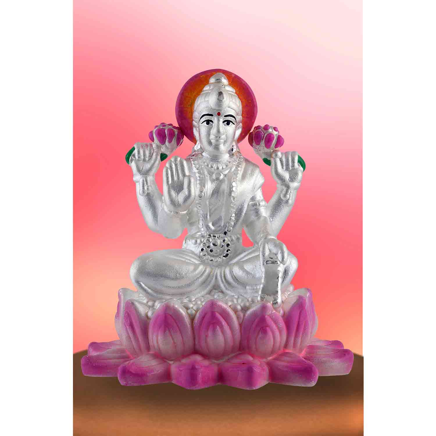 Silver Laxmi Idol