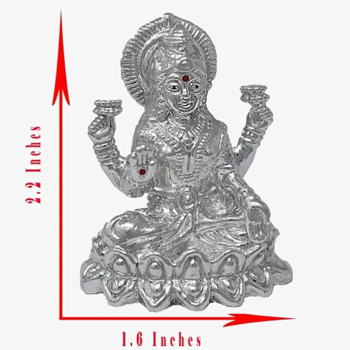 Silver laxmi statue