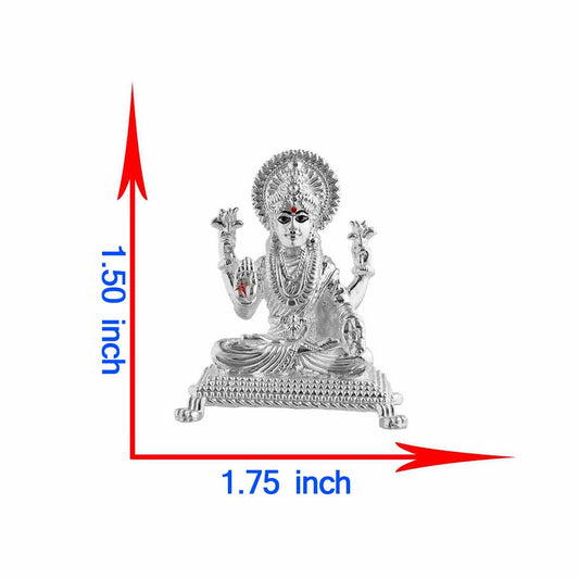 925 Silver Patla Maa Laxmi Idol, Solid, 50–55g