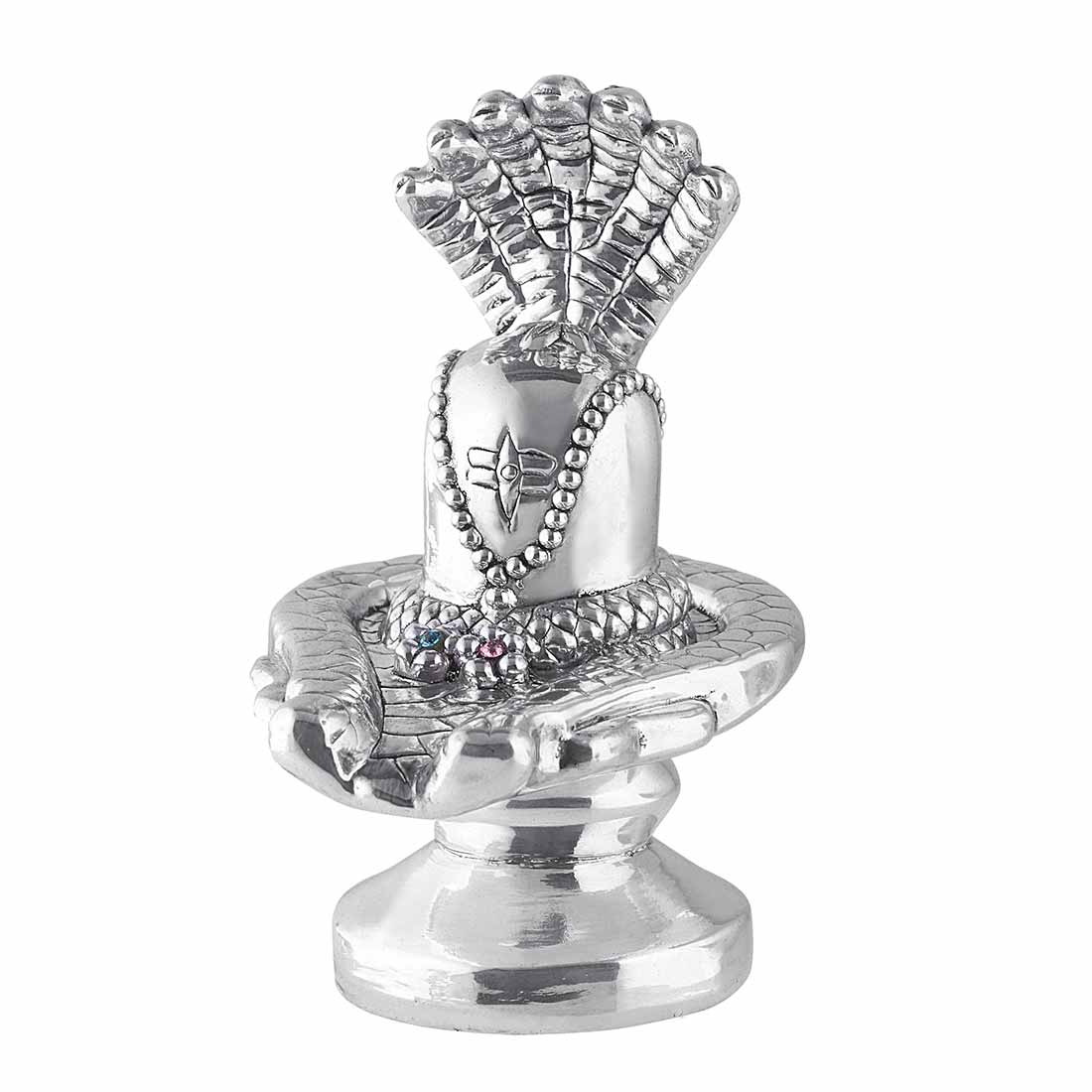 silver shiv ling idol for pooja