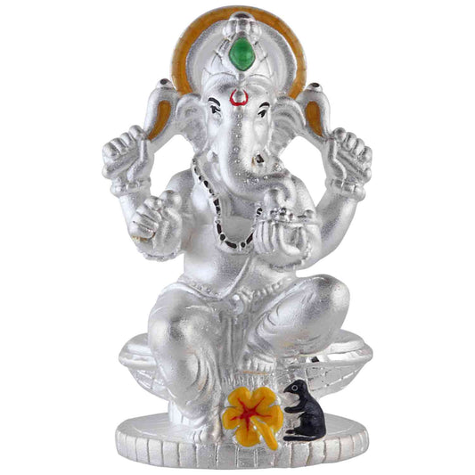 Silver Ganapati Murti