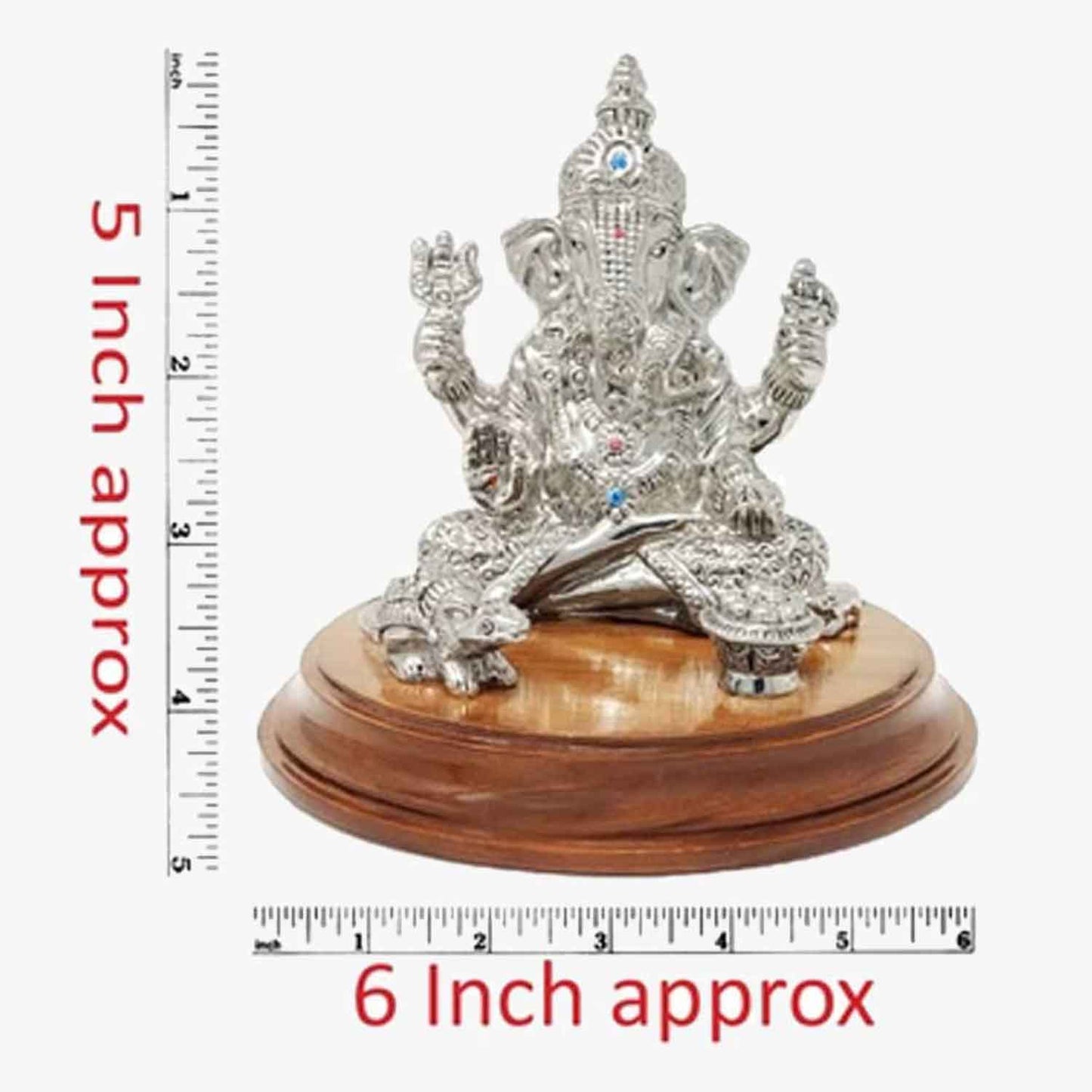 Silver ganpati statue