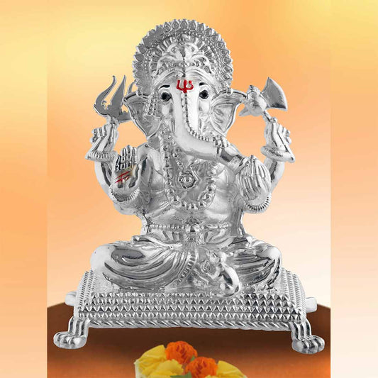 Pure Silver Ganesh Murti