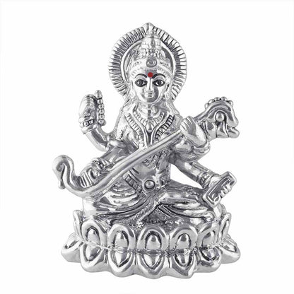 Pure Silver Saraswati