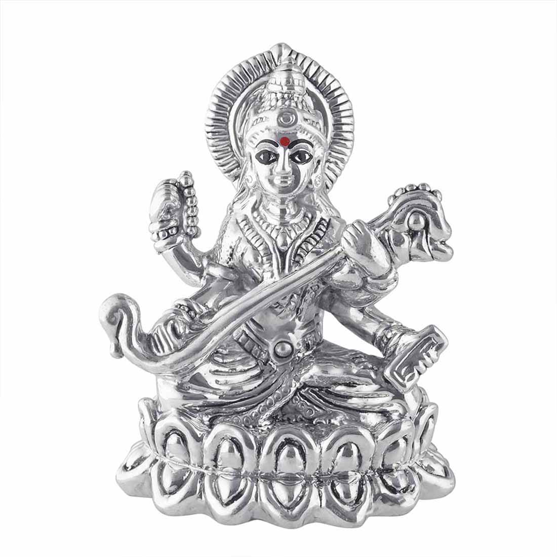 Pure Silver Saraswati