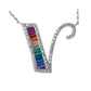 Silver V shape Pendant